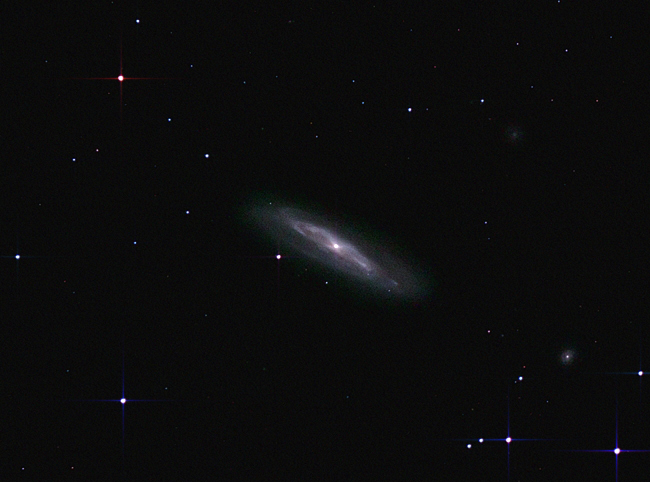 M98; mag 10.9; size 9.5 x 2.3'; exp 29-min(60 sec subs); 60Da @ISO1600; Orion 10 @ f/3.9; 5-12-13; Pemberton Lake