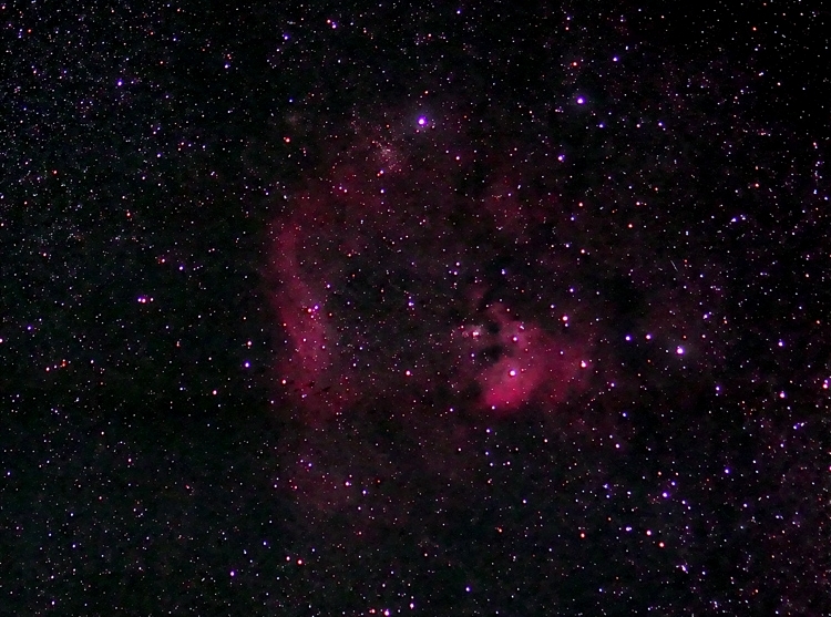 NGC7822; mag ?; size 90x20'; exp 33-min(11 180sec subs); 60Da @ISO1600; Sigma lens @100mm; f/4.0; 9-4-13; Cherry Springs