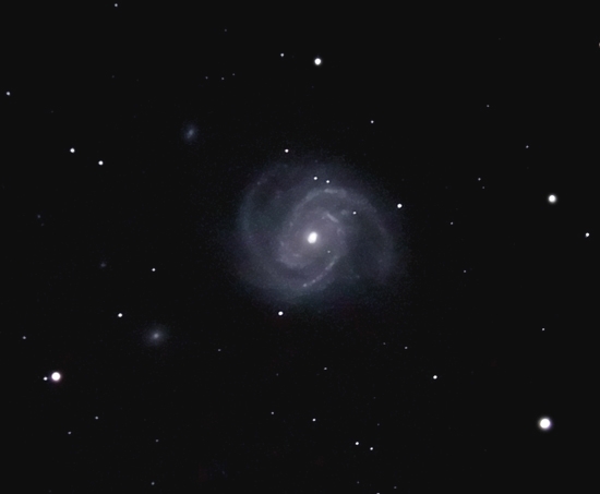 M 100; Mag 10; size 7.6x6.8'; 30 min (60x30sec); LX200 10 @f/2.4; Canon 550D; ISO 3200; IDAS; 4-30-11; Coyle