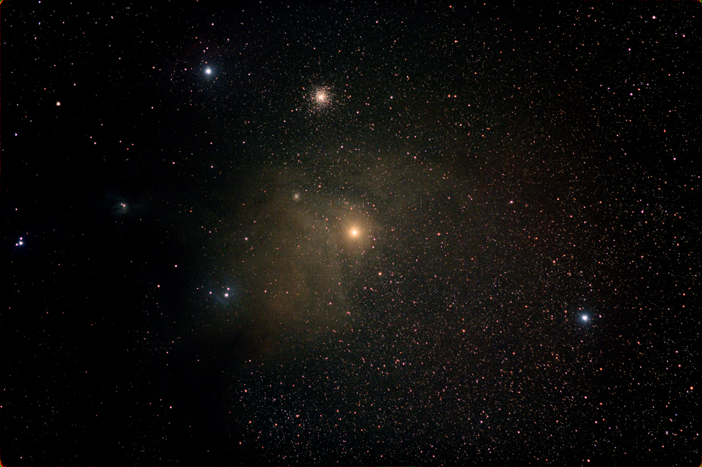 Antares Area wide field; 60Da no filter; ISO 3200; exp 6.25-min (25 x 15s subs); iOptron unguided; 200mm lens @f/2.8; Assateaque; 6-14-18
